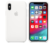 Etui Silicone Case do iPhone XS biale - 449538 - zdjęcie 1